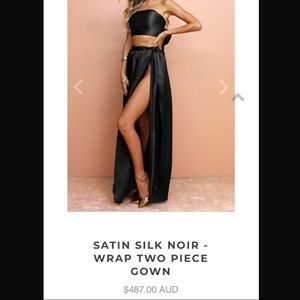 Sisters The Label wrap two piece gown